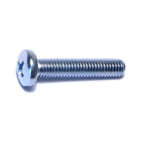 Midwest Fastener #10-32 x 1 in Phillips Pan Machine Screw, Zinc Plated Steel, 100 PK 07351